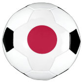 Bal de football patriotique avec drapeau japonais (Tourné)