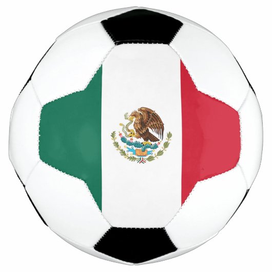 Bal de football patriotique avec drapeau mexicain (Devant)