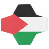 Bal de football patriotique avec drapeau palestini (Plat)