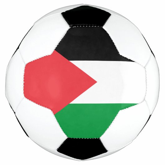 Bal de football patriotique avec drapeau palestini (Devant)