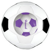 Bal de Football Personnalisable violet et blanc (Tourné)