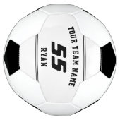 Bal de football pour enfants avec équipe, nom, num (Tourné)