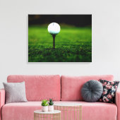 Bal de golf à Tee, toile de Turf Vert Riche Imprim (Insitu(Salon))