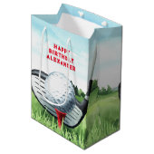 Bal de golf Anniversaire Petit sac cadeau (Devant Angle)
