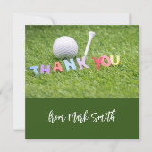 Bal de golf avec mot Merci pour Golfer (Devant)