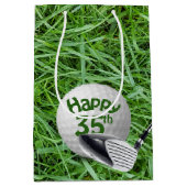 Bal De Golf En Herbe 35e Anniversaire Sac Cadeau M (Devant)