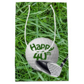 Bal De Golf En Herbe 40e Anniversaire Sac Cadeau M (Devant)