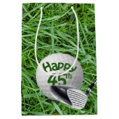 Bal De Golf En Herbe 45e Anniversaire Sac Cadeau M (Devant)