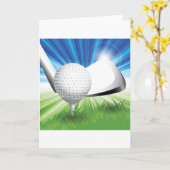 Bal de golf et Cartes de voeux (Fleur jaune)