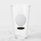 Bal de golf et trou de verre (Dos)
