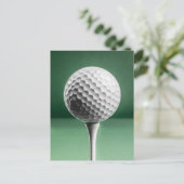 Bal de golf sur la carte postale (Debout devant)