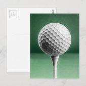 Bal de golf sur la carte postale (Devant / Derrière)