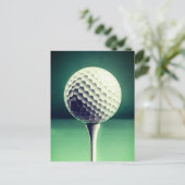 Bal de golf sur la carte postale (Debout devant)