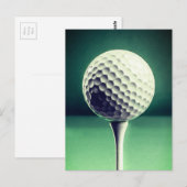 Bal de golf sur la carte postale (Devant / Derrière)