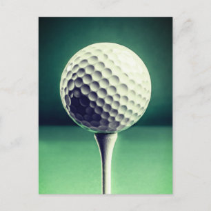 Bal de golf sur la carte postale