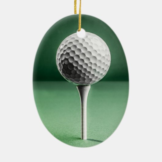 Bal de golf sur la décoration en céramique (Dos)