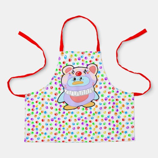 Bal de gomme et tablier de cuisson de clowns (Recto)