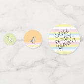 Bal De Plage De baby shower Confetti (Derrière)