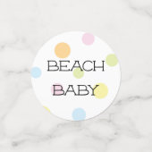 Bal De Plage De baby shower Confetti (Petit recto)