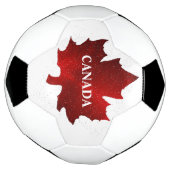 Bal de soccer de la feuille d'érable rouge du CANA (Tourné)