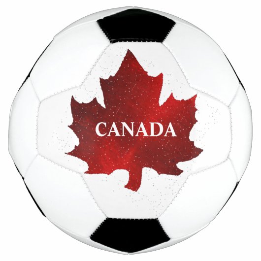 Bal de soccer de la feuille d'érable rouge du CANA (Devant)