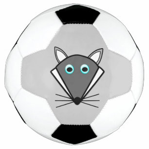 Bal de soccer du loup d'Halloween mignon