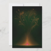 Bal de soccer flamboyant Invitation d'anniversaire (Dos)