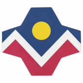 Bal de soccer patriotique avec drapeau de Denver,  (Plat)