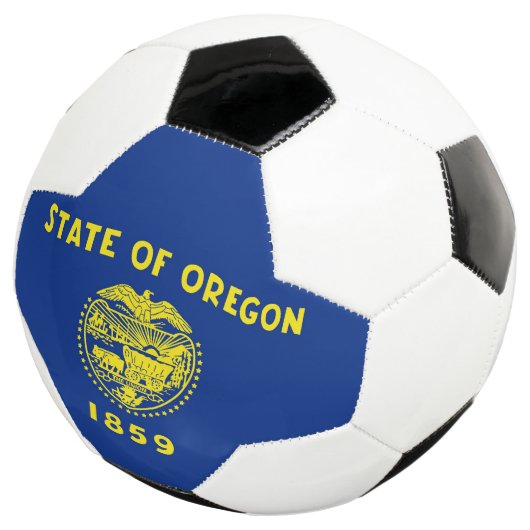 Bal de soccer patriotique avec drapeau de l'Oregon (3/4)