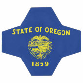 Bal de soccer patriotique avec drapeau de l'Oregon (Plat)