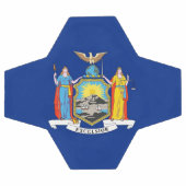 Bal de soccer patriotique avec drapeau de New York (Plat)