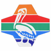 Bal de soccer patriotique avec drapeau de Saint-Pé (Plat)