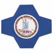 Bal de soccer patriotique avec drapeau de Virginie (Plat)