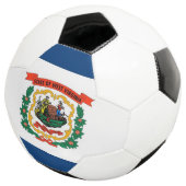 Bal de soccer patriotique avec drapeau de Virginie (3/4)