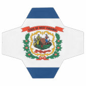 Bal de soccer patriotique avec drapeau de Virginie (Plat)