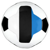 Bal de soccer patriotique avec drapeau d'Estonie (Tourné)