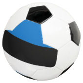 Bal de soccer patriotique avec drapeau d'Estonie (3/4)