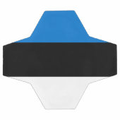 Bal de soccer patriotique avec drapeau d'Estonie (Plat)