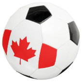 Bal de soccer patriotique avec drapeau du Canada (3/4)