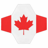 Bal de soccer patriotique avec drapeau du Canada (Plat)