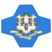 Bal de soccer patriotique avec drapeau du Connecti (Plat)