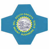 Bal de soccer patriotique avec drapeau du Dakota d (Plat)