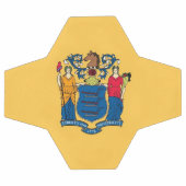 Bal de soccer patriotique avec drapeau du New Jers (Plat)