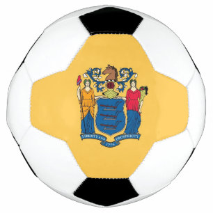 Bal de soccer patriotique avec drapeau du New Jers