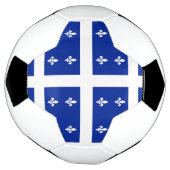 Bal de soccer patriotique avec drapeau du Québec,  (Tourné)