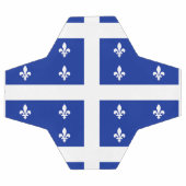Bal de soccer patriotique avec drapeau du Québec,  (Plat)