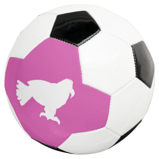 Bal de soccer rose blanc forme aigle (3/4)