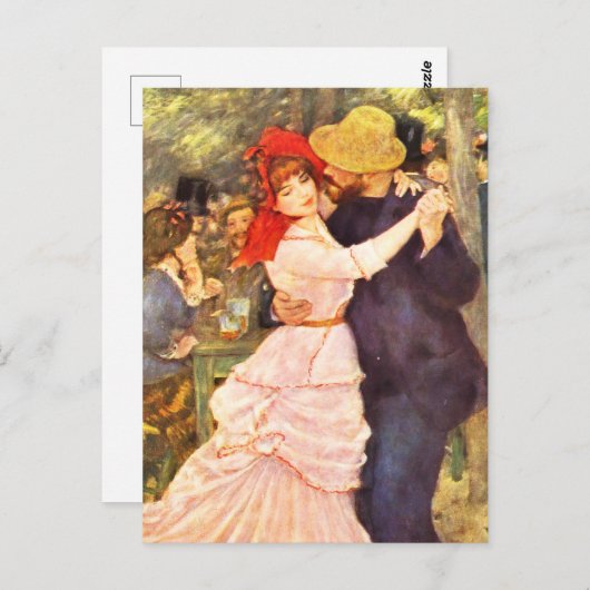 Bal in de Moulin de la Galette Auguste Renoir Briefkaart (Voorkant / Achterkant)