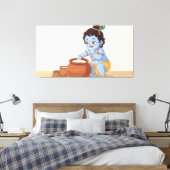 Bal Krishna Canvas Afdruk (Insitu (Slaapkamer))