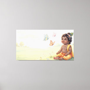 Bal Krishna Canvas Afdruk